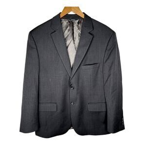 Pronto Uomo Platinum 44S LUXURY 100% Italian Wool 2-Button Blazer Short Black